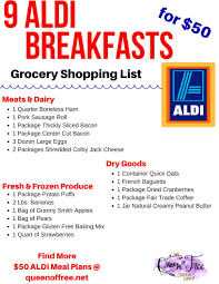 50 Aldi Breakfast Meal Plan Queen Of Free Freezer Meals Aldi Meal Plan Freezer Crockpot Meals