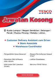 Mencari yang betul2 berminat sahaja!! Jawatan Kosong Tesco Respon Segera Maukerja Malaysia Facebook
