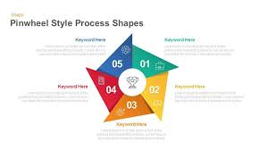 Pinwheel Style Process Shapes For Powerpoint Keynote