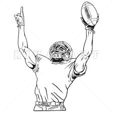 Football Player Clip Art Black White 11127 Gif 361 361 Football Player Drawing Football Clip Art Football Drawing