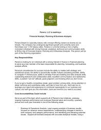 Financial planning analyst job duties: Panera Bread Is Actively Seeking A Senior Manager Financial