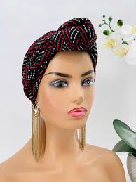 SATIN LINED Pretied Knotted Turban