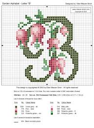 Gallery Ru Foto 3 Flower Abc Vlada65 Monogram Cross Stitch Cross Stitch Alphabet Floral Cross Stitch