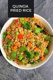 Quinoa Fried Rice Recipe Recipe In 2021 Quinoa Recipes Healthy Fried Rice Quinoa Healthy