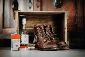 Red Wing Iron Ranger 8085 Boots Red Wing Mink Oil Rugged Style Denim Boots Men Boots Mens Leather Boots