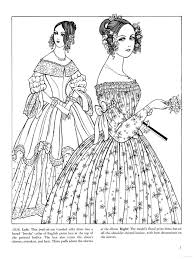Simple coloring page for those who like fashion & history. Historical Accuracy Reincarnated Historical Fashion Coloring Pages 04 1838