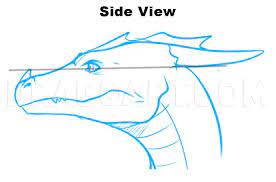 How To Draw Dragon Heads Step By Step Drawing Guide By Dawn Dragoart Com Dragon Drawing Dragon Sketch Dragon Head Drawing