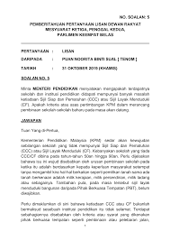 Maybe you would like to learn more about one of these? Https Pardocs Sinarproject Org Documents 2019 Oct Dec Parliamentary Session Oral Questions Soalan Lisan 2019 10 31 Parliamentary Replies Par14p2m3 Soalan Lisan 5 Pdf