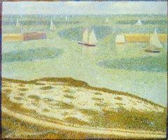 Port En Bessin Entrance To The Harbor Georges Seurat Seurat Museum Of Modern Art