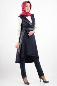 En Sik Deri Tesettur Yelek Modelleri Moda Stilleri Yelek Sik