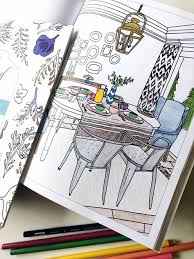 Bedroom color for adults it's better if you choos calm colors. The Inspired Room Interior Design Coloring Book