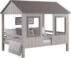 Donco trading co is an united states buyer. Amazon Com Donco Full House Grey Two Tone Finish Low Loft Furniture Decor