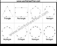 Savesave shapes worksheets for preschool and kindergarten for later. Preschool Shapes Tracing Heart Star Circle Square Triangle Pentagon Hexagon Octagon Oval Rectangle Diamond Heptagon Nonagon Decagon 18 Worksheets Free Printable Worksheets Worksheetfun