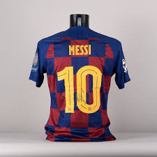 Nike messi fc barcelona youth home jersey 18/19. A Signed Lionel Messi S Fc Barcelona Jersey Uefa Foundation For Children