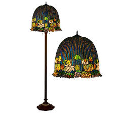 Amazon De Tiffany Stil Stehlampe 18 Zoll Seerose Design Painted