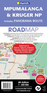 Mpumalanga Kruger National Park Panorama Route Road Map
