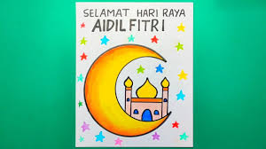 Interpretasi kartun kacang (hari raya). Cara Buat Kad Raya Kreatif Youtube