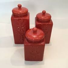 138 likes · 1 talking about this. Red Ceramic Kitchen Canister Sets For Sale Ebay