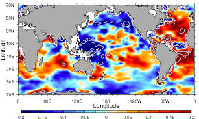 Horizontal currents moving northward or southward may carry warmed or cooled water for very long distance. Atmospheric Warming Altering Ocean Salinity