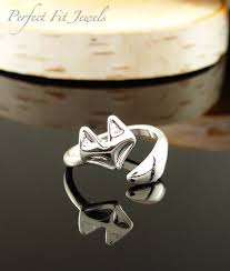 Fox Wrap Ring Silver Plated Cute Jewelry By Perfectfitjewels Cute Jewelry Jewelry Silver Rings