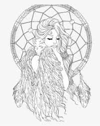 Owl dream catcher coloring page. Printable Coloring Pages Love Dream Catcher Hd Png Download Kindpng
