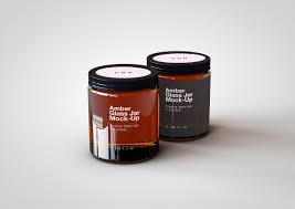 Amber Glass Jar Apothecary Jar Mock Up On Behance