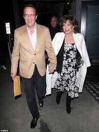 She was awarded the title of commander of the order of the british empire by prince charles. Joan Collins 86 And Husband Percy Gibson 54 Enjoy A Romantic Dinner Daily Mail Online