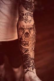 1.9 black rose tattoo and symbol. Skull On Tattoos From Szaneyka Finspi Com Forearm Sleeve Tattoos Skull Sleeve Tattoos Cool Forearm Tattoos