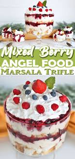 Easy Mixed Berry Trifle With Angel Food Cake Better Living Recipe Light Desserts Angel Food Angel Food Trifle