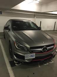 Vehicle wraps are the best way to customize your car. Cla 45 Matte Aluminum Gray With Matte Red Trim Mercedes Cla Forum