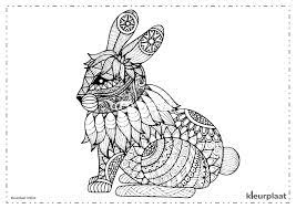 Dieren mandala tieners en volwassenen. Mandala Konijn Mandala Kleurplaat Tekenen Kleurplaat