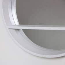 Save $12.00 (20%) sale starts at $47.99. Round White Mirrored Shelf Unit