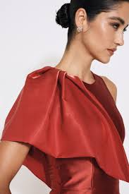 Vestido Ombro Floral Valencia Terracota