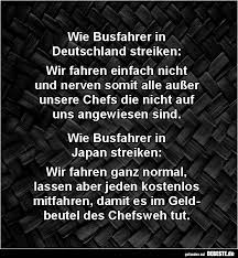 Der angekündigte streik bei der deutschen bahn ist aus sicht des unternehmens eine eskalation zur unzeit. Wie Busfahrer In Deutschland Streiken Lustige Bilder Spruche Witze Echt Lustig