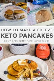 How To Make Freeze Keto Pancakes Easy Breakfast Meal Prep Idea Breakfast Recipes Easy Breakfast Meal Prep Meals