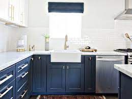 A lot of coastal designs incorporate navy into their rooms since it is reminiscent of the ocean. Home Kitchens Kitchen Design Trends Kitchen Design