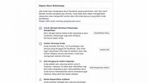 Cara hapus akun fb permanen. Tips Cara Menghapus Akun Facebook Permanen