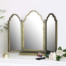 14 in deep 20 in deep with rounded drawers and mirror 56 in long 45 in tall great diy project for a unique piece of furniture needs tlc. Antique Brass Dressing Table Mirror