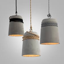 Concrete Cord Wrapped Monolith Minimalist Pendant Light 129 Concrete Pendant Light Diy Pendant Light Concrete Pendant