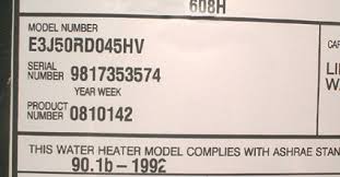 how to find water heater model numbers water heater serial