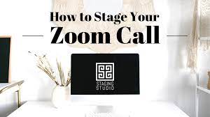 How To Stage Your Zoom Call Zoom Call Office Background Home Office Set Up
