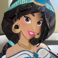 Jasmine Pinata. Aladdin Pinata. Aladdin Birthday Party Pinata. Birthday  Party Decoration. Princess Jasmine Piñata. Made to Order.