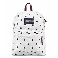Black And White Jansport Backpack Jansport Superbreak Backpack White Black Gracie Dot Mochila Jansport Mochila De Moda Cartera De Moda