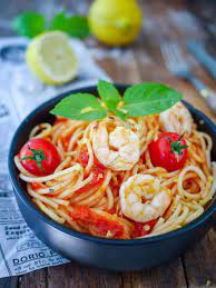 Pates Sauce Tomate Creme Et Crevettes Recette Facile