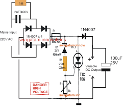 Variable Surge Free High Current Transformerless Power Supply Circuit Homemade Circuit Projects Power Supply Circuit Power Supply Design Circuit Projects