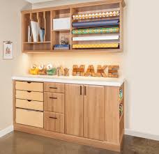 You can paint or stain the cabinet to fit the decor of your craft room. Custom Craft Room Storage Solutions Portland Closet Company