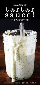Homemade Tartar Sauce In 30 Seconds In 2020 Homemade Tartar Sauce Tartar Sauce Fish Cake