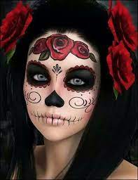 Here S All The Inspiration You Need For Your Dia De Los Muertos Skull Painting Halloween Make Sugar Skull Makeup Dead Makeup
