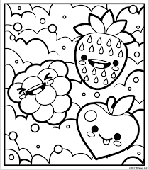 Coloring Pages For Girls Scentos Free Kids Coloring Pages Fruit Coloring Pages Coloring Pages For Girls