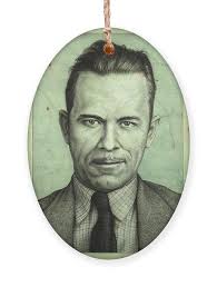 John Dillinger Ornament by James W Johnson